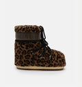 MB ICON LOW FLEECE LEOPARD - Scarpe - MOON BOOT